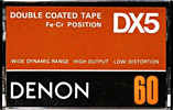 Compact Cassette: Nippon Columbia / Denon Denon - DX5 60