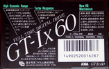 Compact Cassette: FUJI AXIA - GT-Ix 60