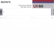 Compact Cassette: Sony  - UX 60