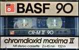 Compact Cassette: BASF  - Chromdioxid Maxima II 90