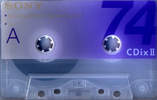 Compact Cassette: Sony  - CDix II 74