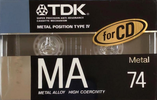 Compact Cassette: TDK  - MA 74