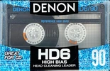 Compact Cassette Denon HD6 90 "HD6-90SE" Type II Chrome 1991 Worldwide