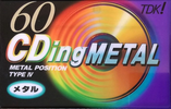 Compact Cassette: TDK  - CDing Metal 60