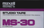 Compact Cassette: Maxell / Hitachi Maxell - Studio Tape MS 30