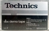 Compact Cassette Technics "dbx Vol. 4 QFTC20S023TY" Demonstration Tape Japan