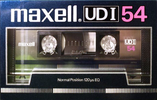 Compact Cassette Maxell UDI 54 Type I Normal 1985 Japan