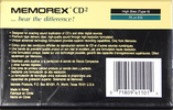 Compact Cassette: Sunkyong Magnetic Limited (SKM) Memorex - CD 2 110