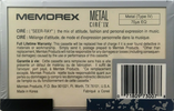 Compact Cassette: Memorex  - Cire IV 110