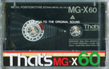 Compact Cassette: Taiyo Yuden Thats - MG-X 60