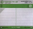 Compact Cassette: Unknown Vertex -  60