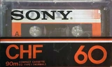 Compact Cassette Sony CHF 60 Type I Normal 1983 Germany