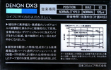 Compact Cassette: Nippon Columbia / Denon Denon - DX3 80