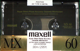 Compact Cassette: Maxell / Hitachi Maxell - MX 60