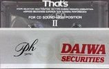 Compact Cassette Thats PH-II 50 "PH-IIN50 DAIWA securities" Type II Chrome 1989 Japan