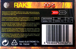 Compact Cassette: RAKS  - ED-S 100