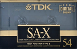 Compact Cassette: TDK  - SA-X 54