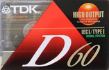 Compact Cassette: TDK  - D 60