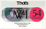 Compact Cassette: Taiyo Yuden Thats - OW-1 54