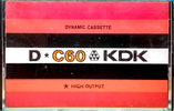 Compact Cassette: Unknown KDK -  60