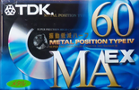 Compact Cassette: TDK  - MAEX 60