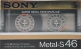 Compact Cassette Sony Metal-S 46 Type IV Metal 1986 Japan