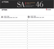 Compact Cassette: TDK  - SA 46