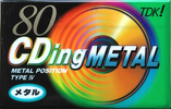 Compact Cassette: TDK  - CDing Metal 80