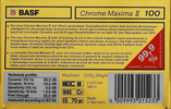 Compact Cassette: BASF  - Chrome Maxima II 100