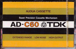 Compact Cassette: TDK  - Audua 60