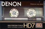 Compact Cassette Denon HD7 60 Type II Chrome 1987 Europe, USA