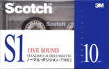 Compact Cassette: 3M Scotch - S1 Live Sound 10