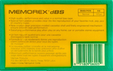 Compact Cassette: Memorex  - dBS 120