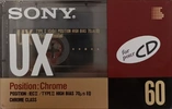 Compact Cassette Sony UX 60 Type II Chrome 1990 Europe