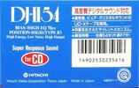 Compact Cassette Hitachi DJ-II 54 Type II Chrome 1988 Japan