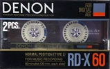 2 pack Denon RD-X 60 Type I Normal 1986 Japan