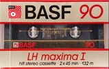 Compact Cassette BASF LH Maxima I 90 "LH-M I" Type I Normal 1986 Europe