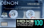 Compact Cassette Denon HD-XS 100 Type II Chrome 1987 Japan