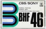 Compact Cassette: Sony CBS / Sony - BHF 46