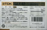 Compact Cassette: TDK  - SA-X 42