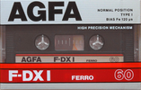 Compact Cassette: AGFA  - F-DX I 60