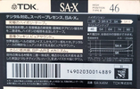 Compact Cassette: TDK  - SA-X 46