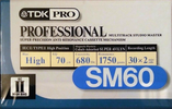 Compact Cassette: TDK  - PRO SM 60