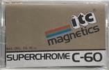 Compact Cassette: Unknown ITC Magnetics -  60