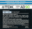 Compact Cassette: TDK  - AD 90