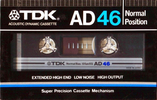 Compact Cassette: TDK  - AD 46