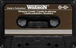 Compact Cassette: Unknown Watson -  