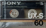 Compact Cassette Sony UX-S 60 Type II Chrome 1986 USA