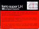 Compact Cassette: BASF  - Ferro Super LH 90