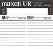 Compact Cassette: Maxell / Hitachi Maxell - UR 60